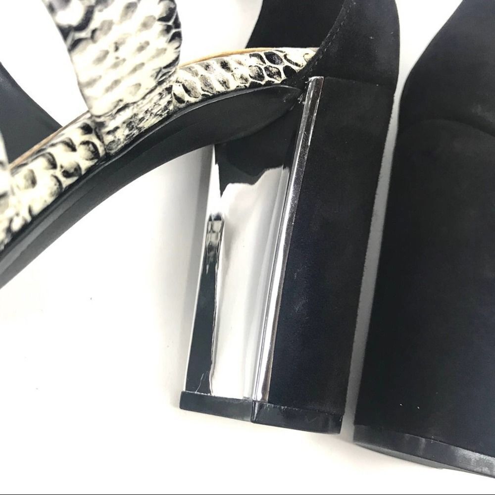 COPY - Jones New York Jesse Snakeskin Suede Block Heels NWT Ankle Strap Sandal … - Picture 6 of 6